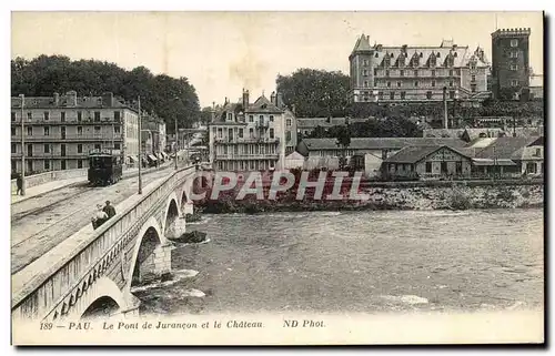 Cartes postales Pau Le Pont de Jurancon et le Chateau