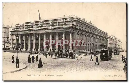 Cartes postales Bordeaux Le Grand Theatre Tramway