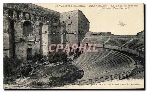 Cartes postales Le Vaucluse Illustre Orange Le Theatre Romain Interieur Vue de Cote
