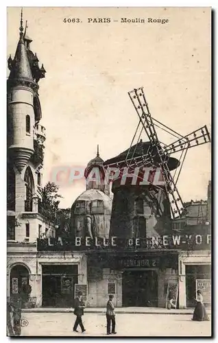 Cartes postales Paris Moulin Rouge