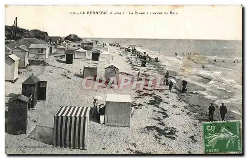 Cartes postales La Bernerie La Plage A L&#39heure Du Bain