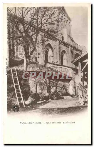 Ansichtskarte AK Nouaille L&#39Eglise Abbatiale Facade Nord