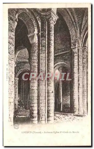 Cartes postales Loudun Ancienne Eglise St Croix du marche