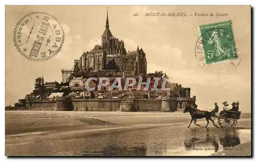 Cartes postales Mont St Michel Voiture de Genets
