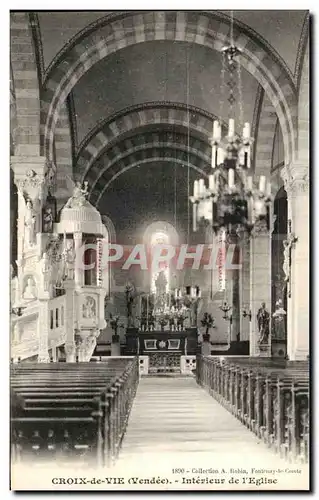 Cartes postales Croix De Vie Interieur de l&#39Eglise