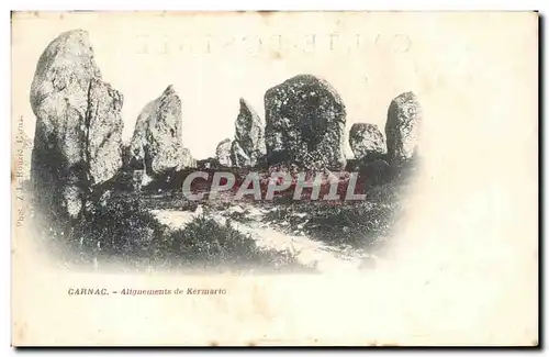 Cartes postales Carnac Aliguements de Kermario