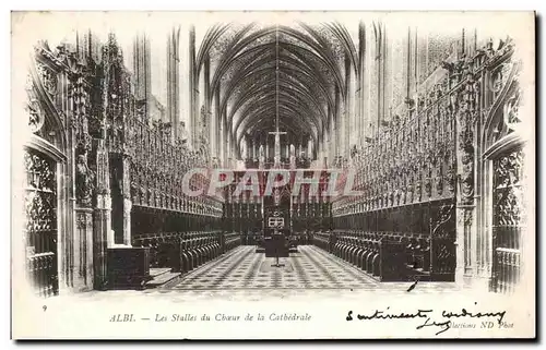 Cartes postales Albi Les Stalles du Choeur de la Cathedrale