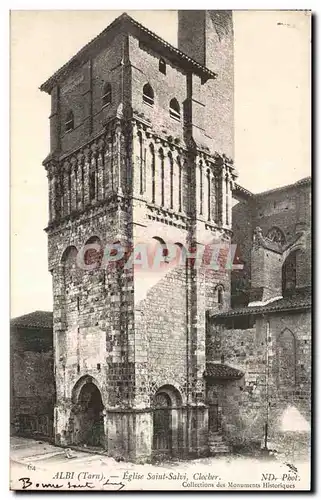 Cartes postales Albi Eglise Saint Salvi clocher