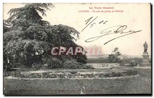 Cartes postales La Tarn Lavaur Avenue Un coin du Jardin de l&#39Eveche