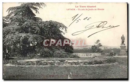 Cartes postales La Tarn Lavaur Avenue Un coin du Jardin de l'Eveche