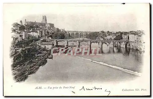 Cartes postales Albi Vue Prise du Pont Neuf
