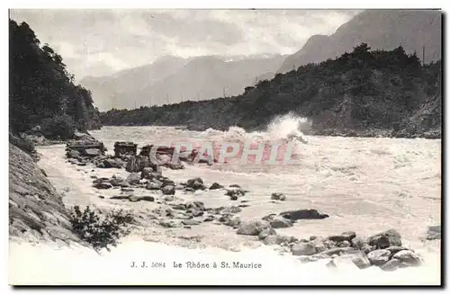 Cartes postales Le Rhone a St Maurice