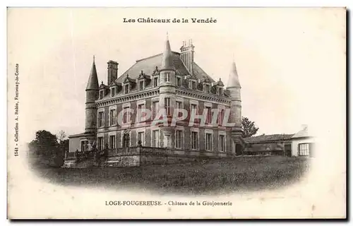 Cartes postales Les Chateaux de la Vendee Loge Fourgereuse Chateau de la Goujonnerie