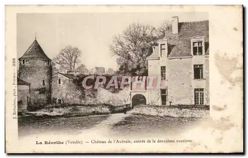 Cartes postales La Reorthe Chateau de l'Aubraie entree de la Deuxieme Enceintre