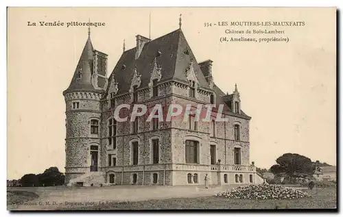 Ansichtskarte AK La Vendee Pittoresque Les Moutiers Les Mauxfaits Chateau de Bois Lambert