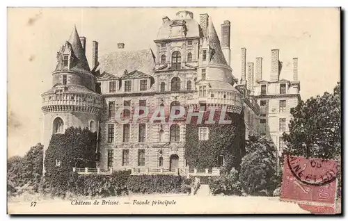 Ansichtskarte AK Chateau de Brissac Facade Principale