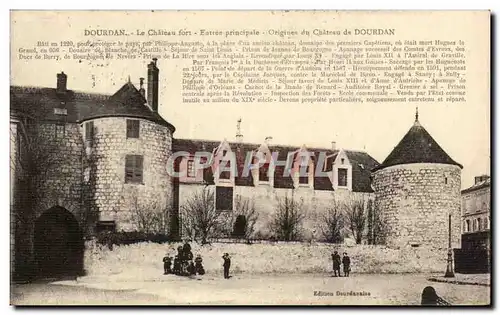 Cartes postales Dourdan Le Chateau Fort Entree principale