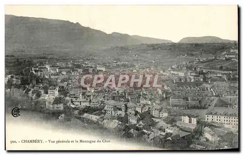 Cartes postales Chambery Vue Generale et la Montagne du Chat