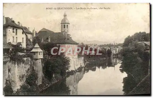 Cartes postales Pont de Beauvoisin Les Bords du Guiers cote Savoie