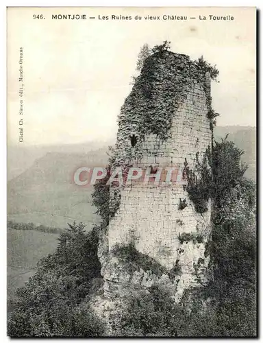 Ansichtskarte AK Montjoie Les Ruines du Vieux Chateau La Tourelle