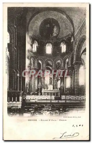 Cartes postales Issoire Eqlies St paul Choeur