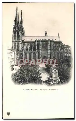 Ansichtskarte AK Puy De Dome Clermont Cathedrale Collection du Touring Club de France