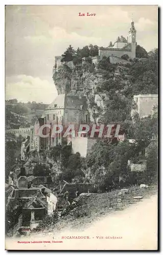 Cartes postales Le Lot Rocamadour Vue Generale