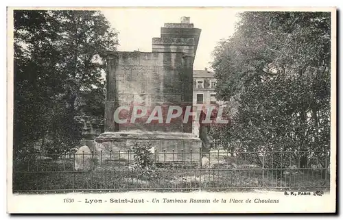 Ansichtskarte AK Lyon Saint Just Un Tombeau Romain de la Place de Choulans