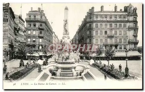 Cartes postales Lyon la Statue de Carnot