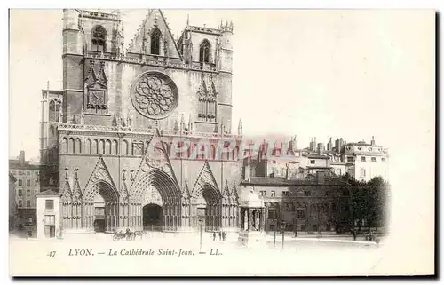 Cartes postales Lyon la Cathedrale Saint Jean