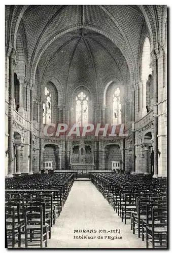 Cartes postales Marans Interieur de L'Eglise