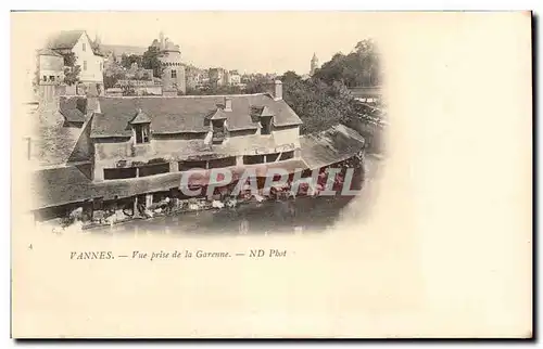 Cartes postales Vannes Vue Prise de la Garenne lavoir