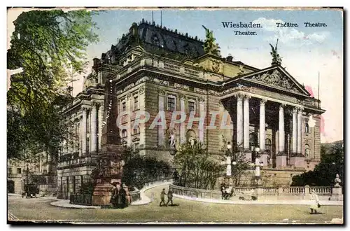 Cartes postales Wiesbaden Theatre