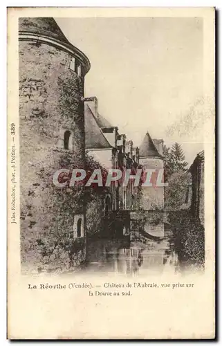 Cartes postales La Reorthe Chateau de l&#39Aubraie vue prise sur la Douve au sud