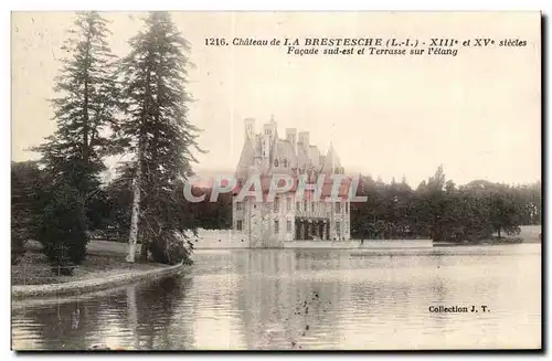 Ansichtskarte AK Chateau de La Brestesche siecles Facade sud est et Terrasse sur