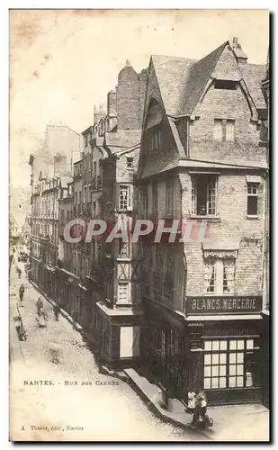 Cartes postales Nantes Rue Des Carmes