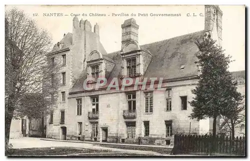 Ansichtskarte AK Nantes Cour du Chateau Pavillon du Petit Gouvernement