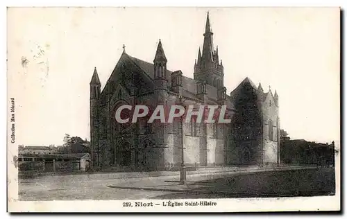 Ansichtskarte AK Niort L&#39Eglise Saint hilaire