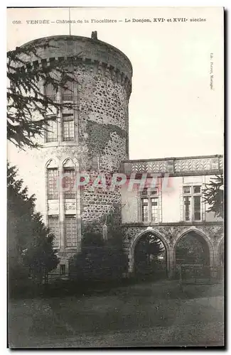 Ansichtskarte AK Vendee Chateau de la Flocelliere Le Donjon