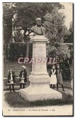 Ansichtskarte AK Abbeville La Statue de Prarond Enfants