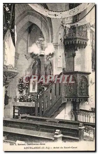 Cartes postales Loublande Autel du Sacre Coeur