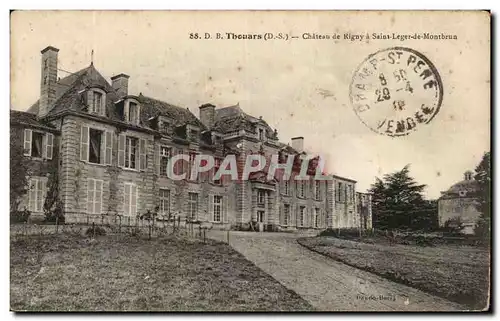 Cartes postales Thouars Chateau de Rigny a Saint Leger de Montbrun