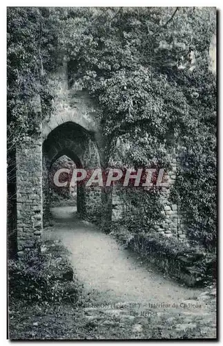 Ansichtskarte AK Clisson Interieur du Chateau Les herses