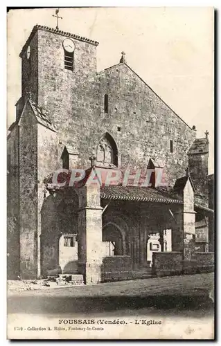 Ansichtskarte AK Foussais L&#39Eglise