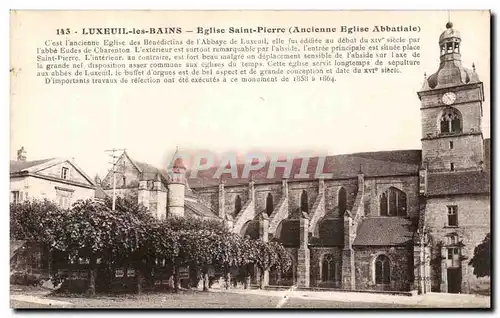 Ansichtskarte AK Luxeuil Les Bains Eglise Saint pierre Ancienne eglise abbatiale