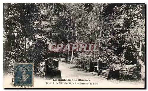 Cartes postales Luxeuil Les Bains Interieur du Parc