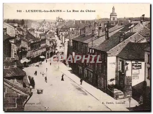 Ansichtskarte AK Luxeuil Les Bains La Rue du Chene