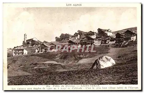 Cartes postales Les Alpes Vallee du Quesyras Saint Veran