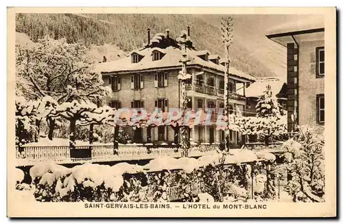 Cartes postales Saint Gervais Les Bains L&#39Hotel du Mont Blac