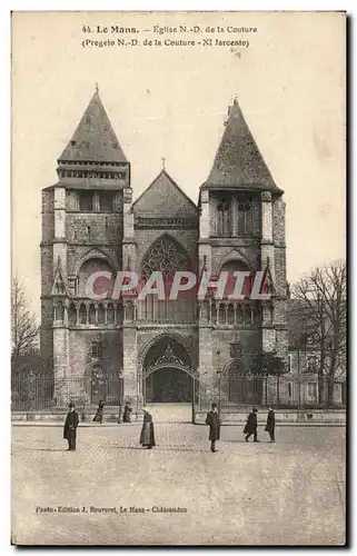 Cartes postales Le Mans Eglise Nd de la Couture